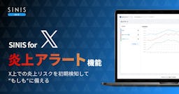 Xの“炎上”を初期検知、「SINIS for X」が新機能「炎上アラート」を提供開始