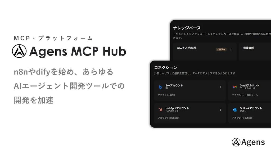 homula、AIエージェント開発の「連携の壁」を壊す新基盤「Agens MCP Hub」を提供開始
