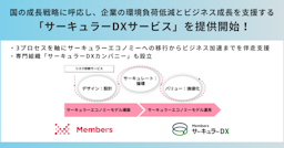 メンバーズ、企業の環境負荷低減と成長を支援する「サーキュラーDXサービス」を提供開始