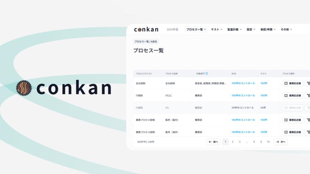 煩雑なJ-SOX対応をDX、内部統制管理クラウド『conkan』が登場