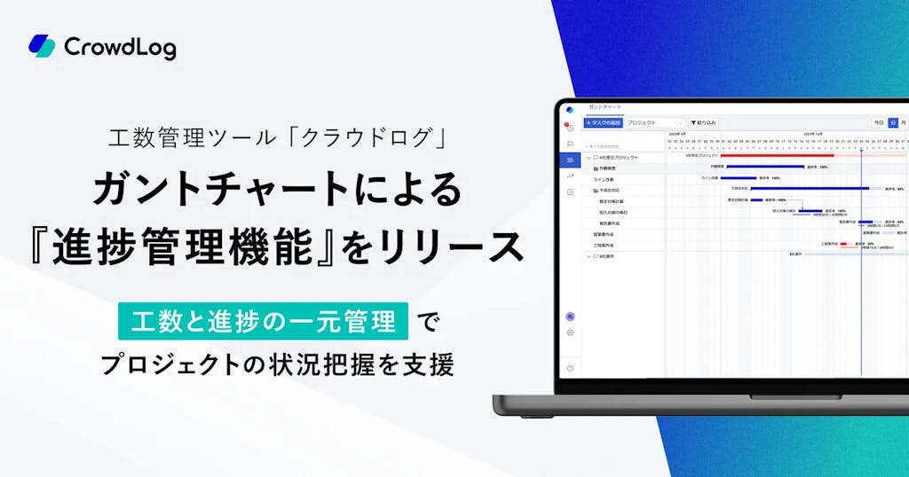働き方SaaS「クラウドログ」、予定と実績を一元管理する「進捗管理機能」をリリース