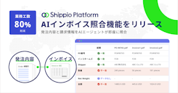 Shippio、貿易業務の請求書チェックをAIが代行する「AIインボイス照合」を提供開始