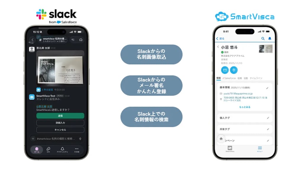 Slackで名刺登録が完結!SmartViscaが新機能を提供開始