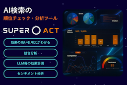 SEOの次はAI評価？主要LLMを横断分析する「SUPER ACT」登場