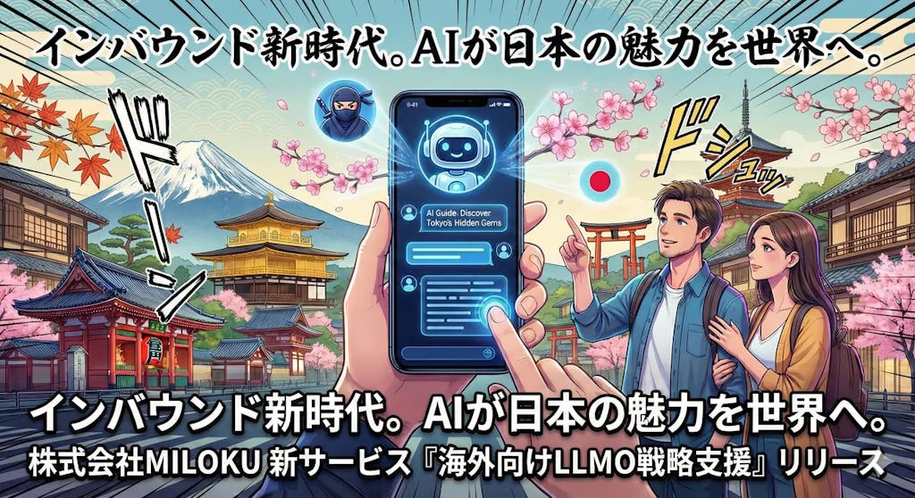 訪日客は「AIに聞く」時代へ。MILOKUが海外向けLLMO支援を開始