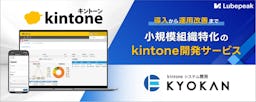 小規模組織向けkintone開発「KYOKAN」、"共感"で導入後のミスマッチを防ぐ