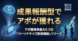 『獲れるセールス』、AI活用「パーソナライズ配信機能」でアポ獲得率が最大6.5倍に