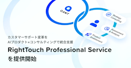RightTouch、AIとコンサルでCS変革を統合支援する新サービスを発表