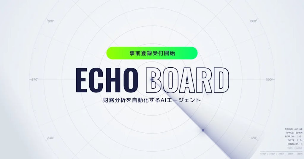 LUVOがIR資料も活かす財務分析AI「ECHO BOARD」を発表
