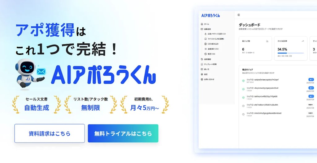 「AIアポろうくん」がURLクリック計測機能を搭載、関心度の高い企業を特定し営業効率化