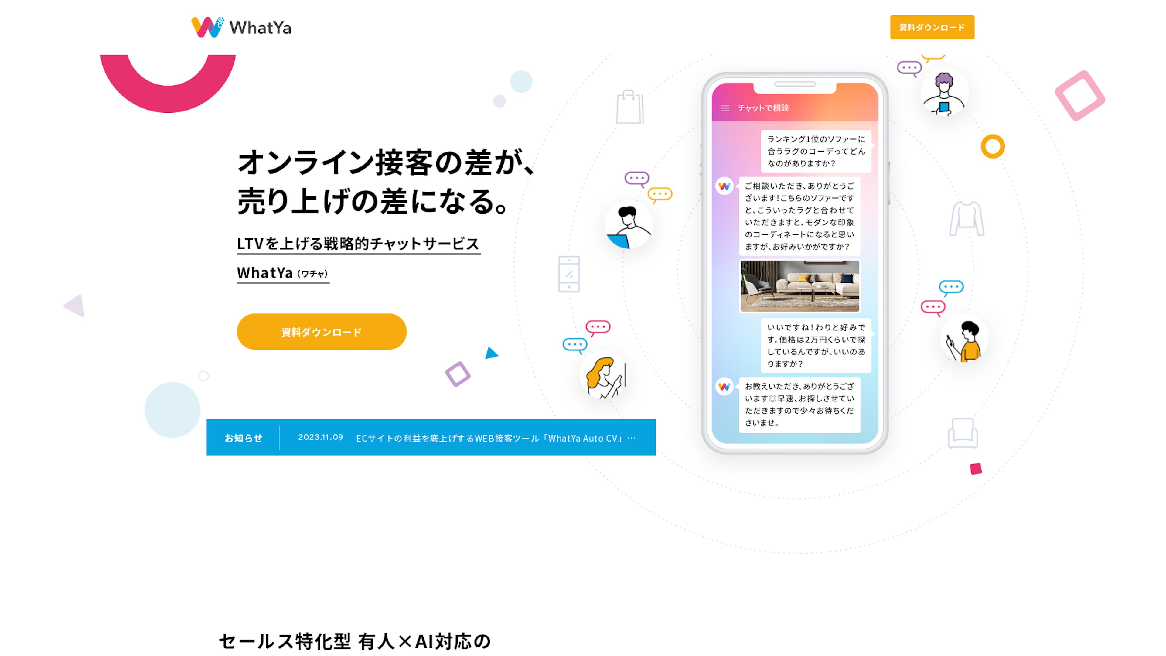 WhatYaのスクリーンショット