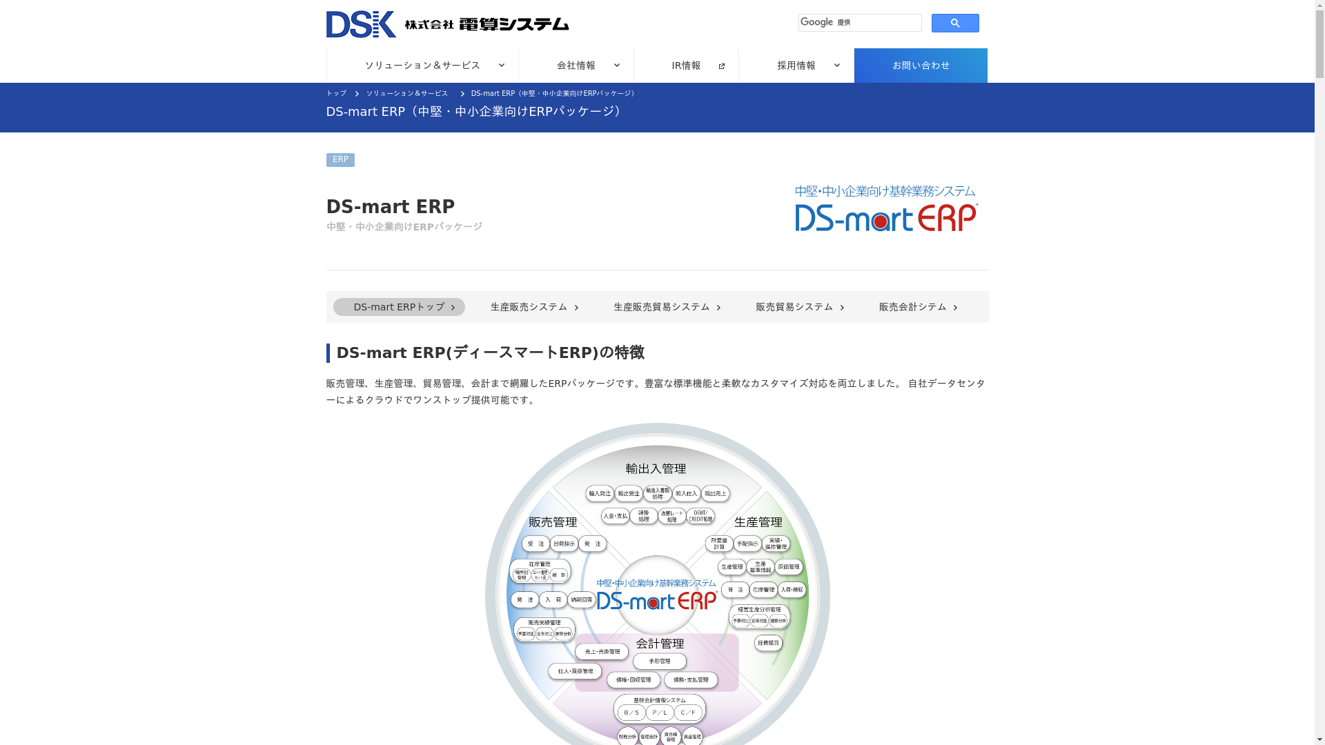 DS-mart ERPのスクリーンショット