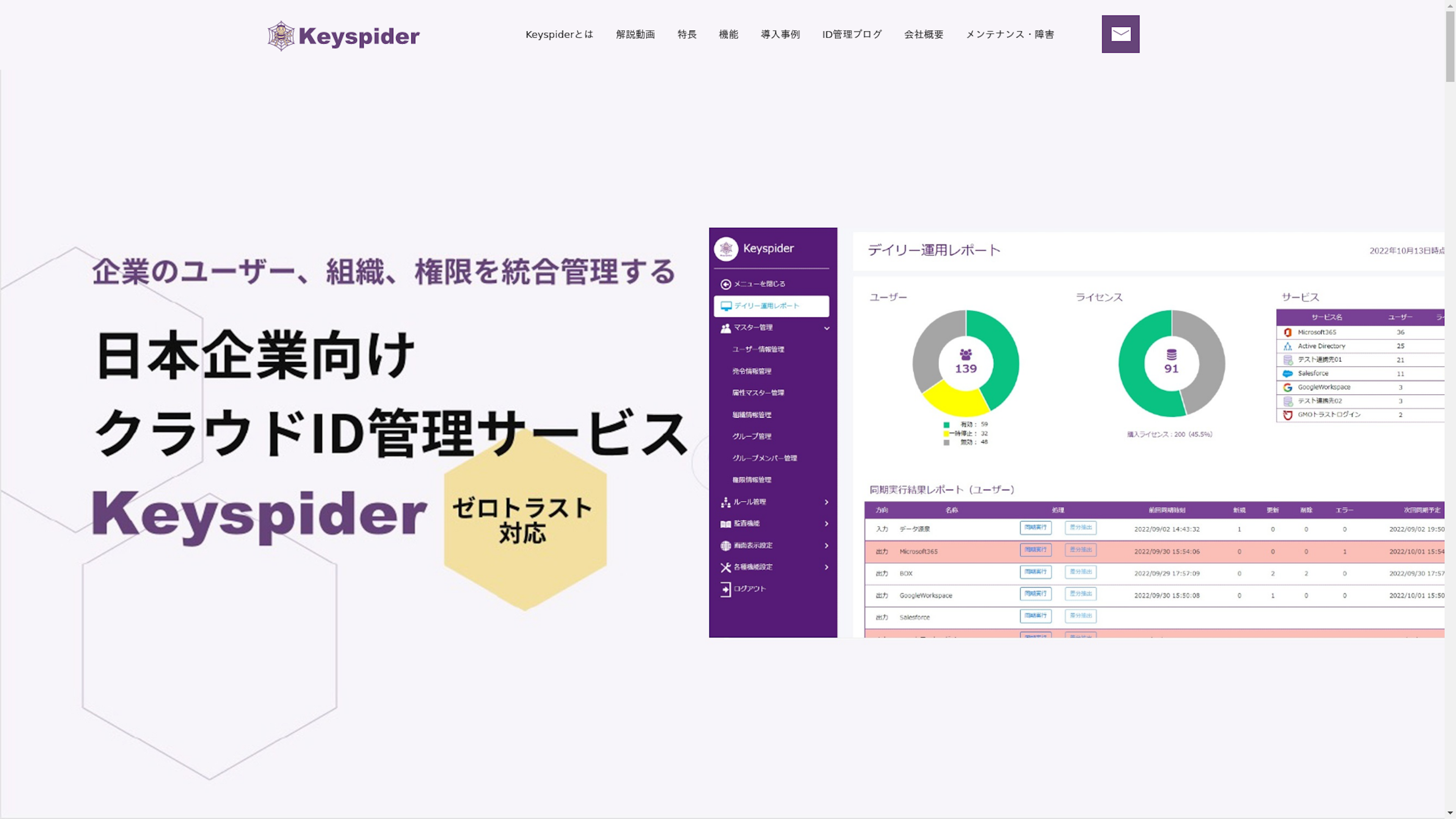 Keyspiderのスクリーンショット